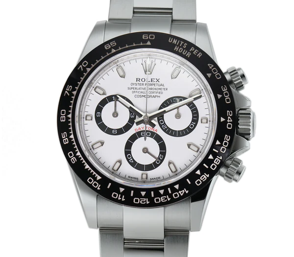 Rolex Daytona ‘Panda’ STAINLESS STEEL CERAMIC BEZEL WHITE DIAL - Max Chrono